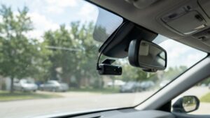 installed dashcam