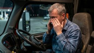 tired truck driver